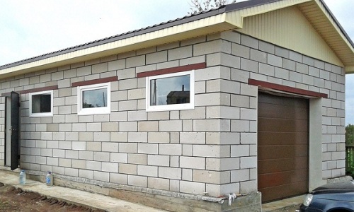 Конструкция гаража из пеноблоков Конструкция гаража из пеноблоков